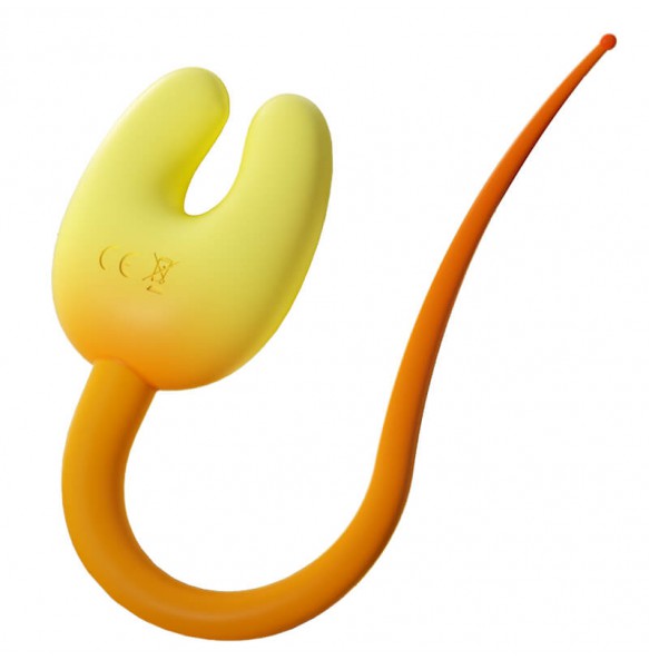 MizzZee - U-Shape Breast Clitoral Vibrator (Chargeable - Yellow)